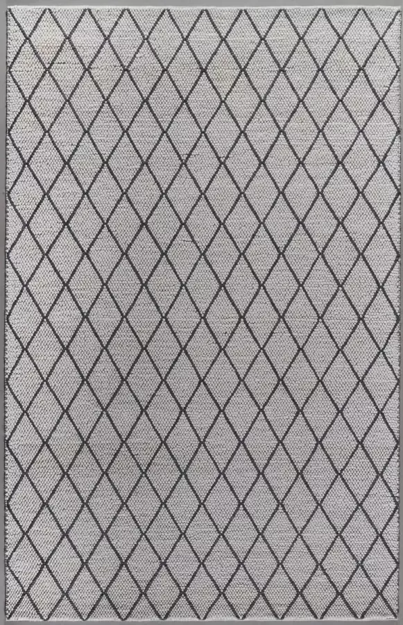 MOMO Rugs Stockholm 190 Vloerkleed 200x300 cm Rechthoekig Laagpolig Structuur Tapijt Landelijk Modern Scandinavisch Beige Grijs