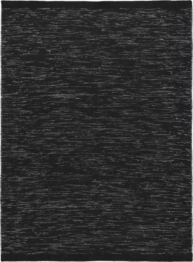 MOMO Rugs Teppe Black Vloerkleed 60x90 cm Rechthoekig Laagpolig Structuur Tapijt Industrieel Modern Scandinavisch Wit Zwart Zwart_wit
