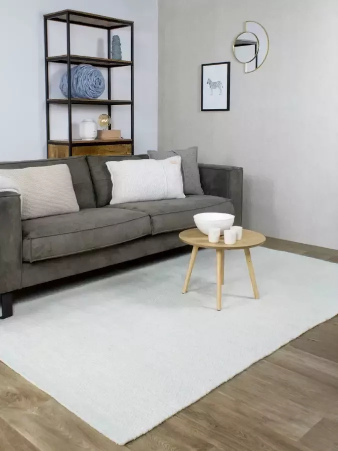 MOMO Rugs Teppe Light Green Vloerkleed 140x200 cm Rechthoekig Laagpolig Structuur Tapijt Industrieel Modern Scandinavisch Blauw Groen Wit