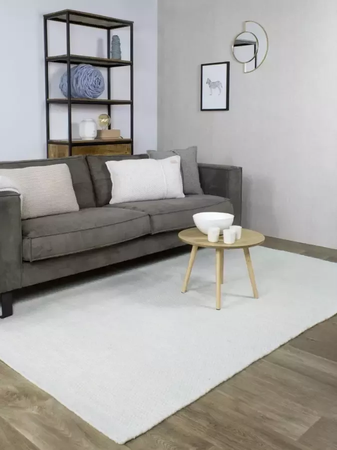 MOMO Rugs Teppe Light Green Vloerkleed 200x300 cm Rechthoekig Laagpolig Structuur Tapijt Industrieel Modern Scandinavisch Blauw Groen Wit