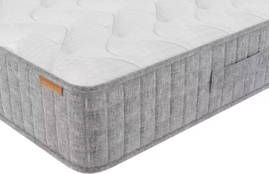 Mon lit et moi Matras Namaste MET EEN TOPLAAG VAN 4 CM FLO FOAM 180*200- tweepersoons Hoogte 22 Cm koudschuim verrijkt met latex 40kg m³ + 4 cm FLO foam 7 zones Stevig- Made in Belgium 5 jaar Garantie