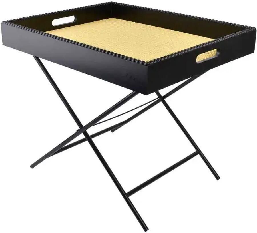 Mondex LAMMY tafel 48x38xh40cm met afneembaar dienblad Weens rooster