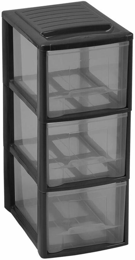 Mondex Multifunctionele ladekast Mini Empire A5 3 lades Zwart