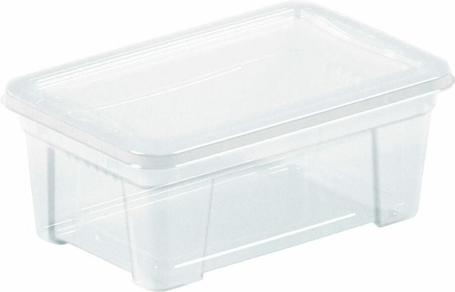 Mondex Opbergbak met Deksel Space Box Transparant Polypropyleen 5 7 L 35 5 x 21 x 12 5 cm