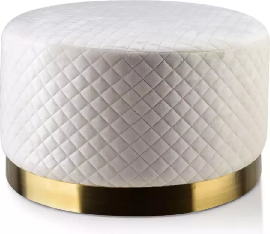 Mondex Poef Charles Zitkussen 50 x 30cm Licht Beige