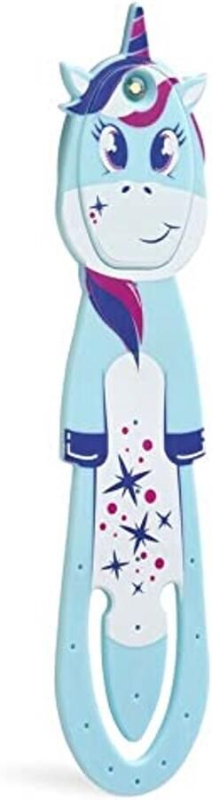 Mondikaarten leeslamp eenhoorn blauw LED flexibele nek