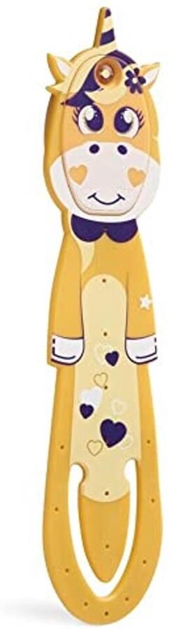 Mondikaarten leeslamp eenhoorn geel LED leeslampje flexibel