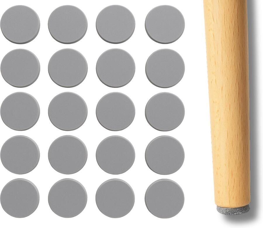 Monii Stoelpoot Beschermers 24st Stoelpootdoppen Stoelpoot Sokken Stoelpoot Viltjes Vloerbescherming Vloerbeschermer Anti Kras Vilt