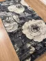 MONOO Keukenloper Blauw Grijs Roos 80x150 cm Vloerkleden Keuken Tapijt Keukenmat Loper Tapijt Loper Vloerkleed - Thumbnail 2