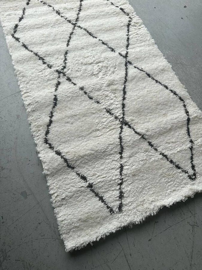 MONOO Keukenloper Taupe Hoogpolig 80x150 cm Vloerkleden Keuken Tapijt Keukenmat Loper Tapijt Loper Vloerkleed - Foto 2