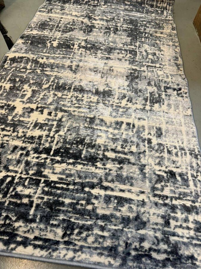 MONOO Keukenloper Grijsblauw Wit 80x150 cm Vloerkleden Keuken Tapijt Keukenmat Loper Tapijt Loper Vloerkleed