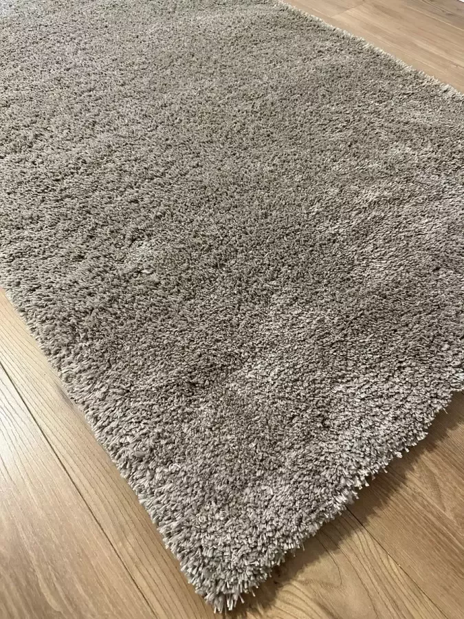 MONOO Keukenloper Taupe Hoogpolig 80x150 cm Vloerkleden Keuken Tapijt Keukenmat Loper Tapijt Loper Vloerkleed