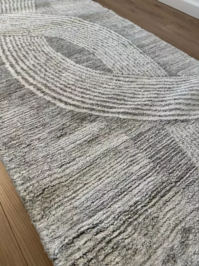 MONOO Keukenloper Lichtgrijs Wit Goud Marmer Look 80x300 cm Vloerkleden Keuken Tapijt Keukenmat Loper Tapijt Loper Vloerkleed