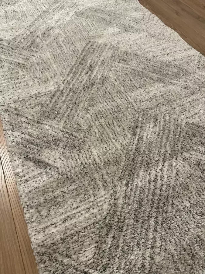 MONOO Keukenloper Wit Lichtgrijs 80x150 cm Vloerkleden Keuken Tapijt Keukenmat Loper Tapijt Loper Vloerkleed - Foto 2