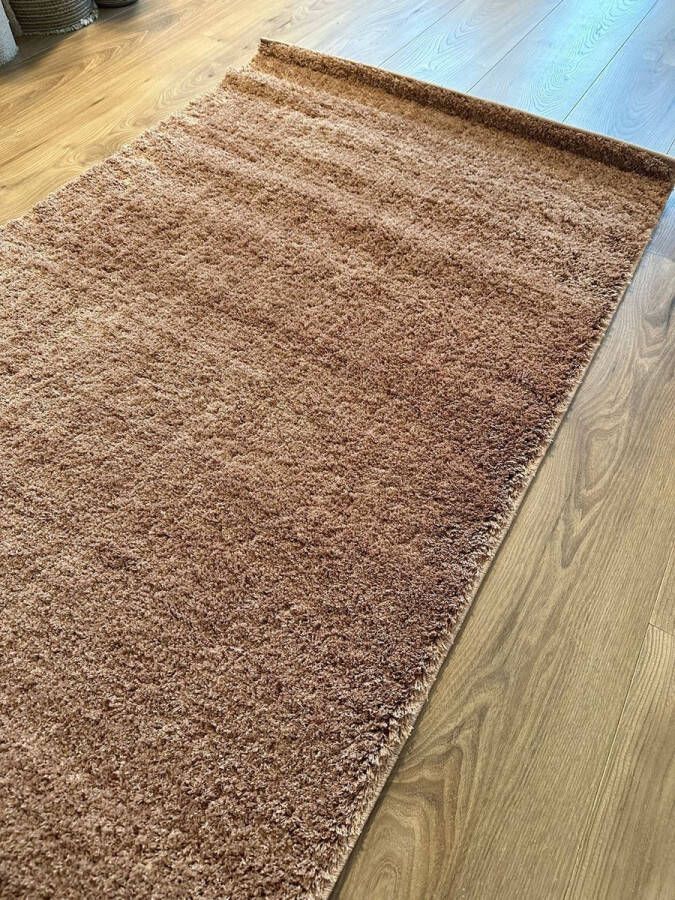 MONOO Luxe Zachte Loper Oud Roze Hoogpolig 80x150 cm Keukenloper Karpet Vloerkleed Vloerkleden Loper Tapijt