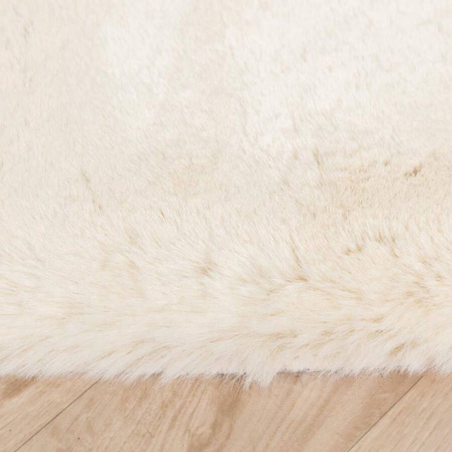 MONOO Super Zacht Hoogpolig Karpet Beige 160x230cm Vloerkleden Tapijt Vloerkleed