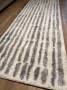 MONOO Super Zacht Hoogpolig Loper Wit Grijs 80x300 cm Keukenloper Karpet Vloerkleed Vloerkleden Loper Tapijt - Thumbnail 3