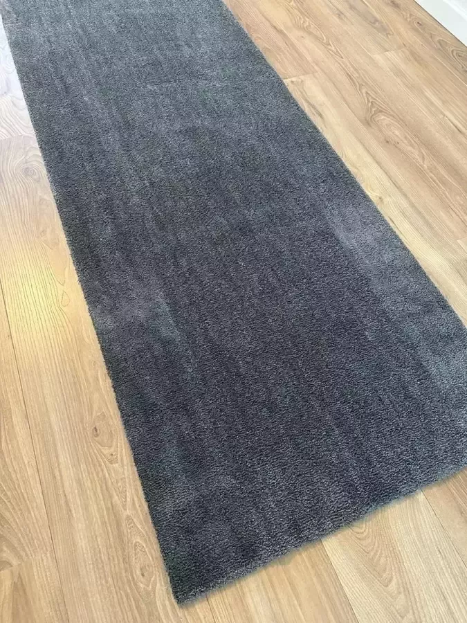 MONOO Super Zacht Loper Antraciet 76x200 cm Keukenloper Karpet Vloerkleed Vloerkleden Loper Tapijt