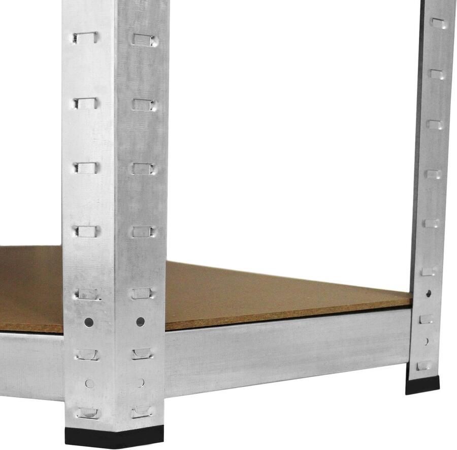 Monster Shop NL Galwix Hoek Stellingkast 90x30x150cm hoekkast 100% Boutloos Draagkracht: 150 kg per plank opbergrek metaal