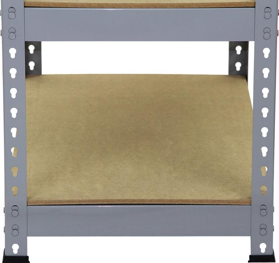 Monster Shop NL Q-Rax Stellingkast 90cmx50cmx182cm 100% boutloos Draagkracht: 200 kg per plank opbergrek metaal - Foto 2