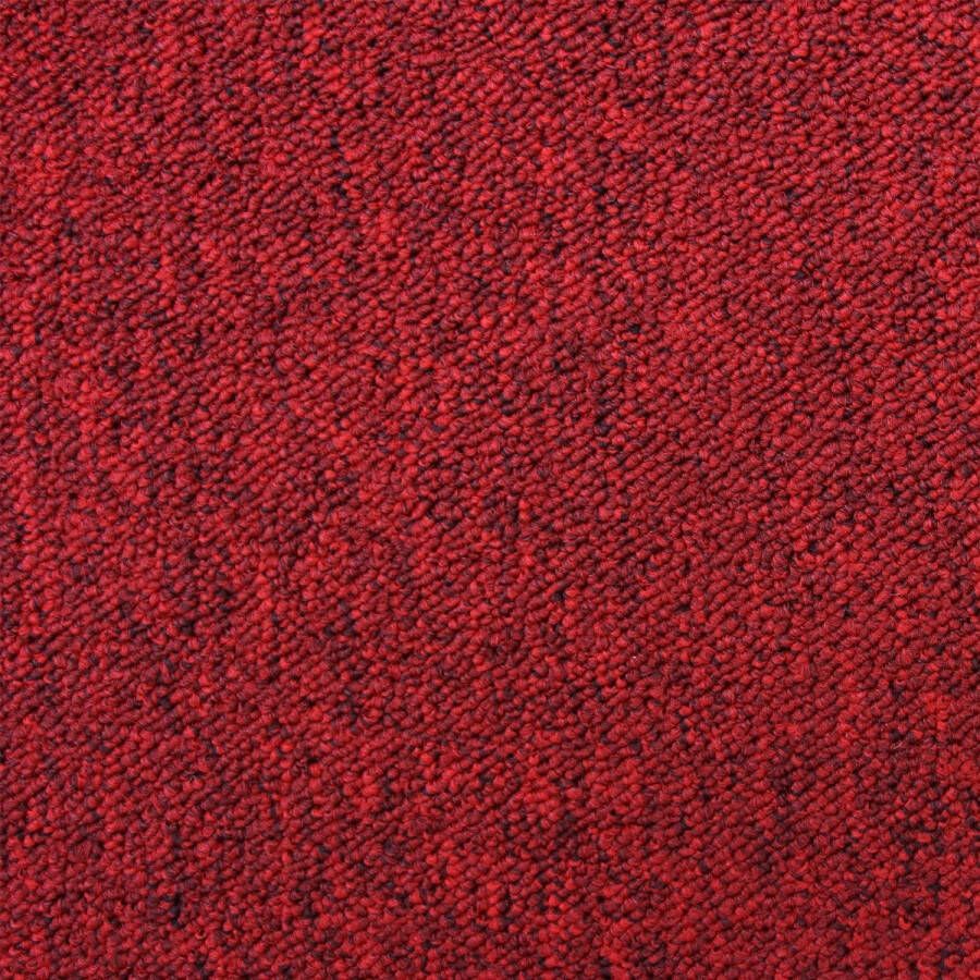 MonsterShop 20 x Tapijttegels Tapijt tegel set 50x50cm 5m2 Scharlakenrood