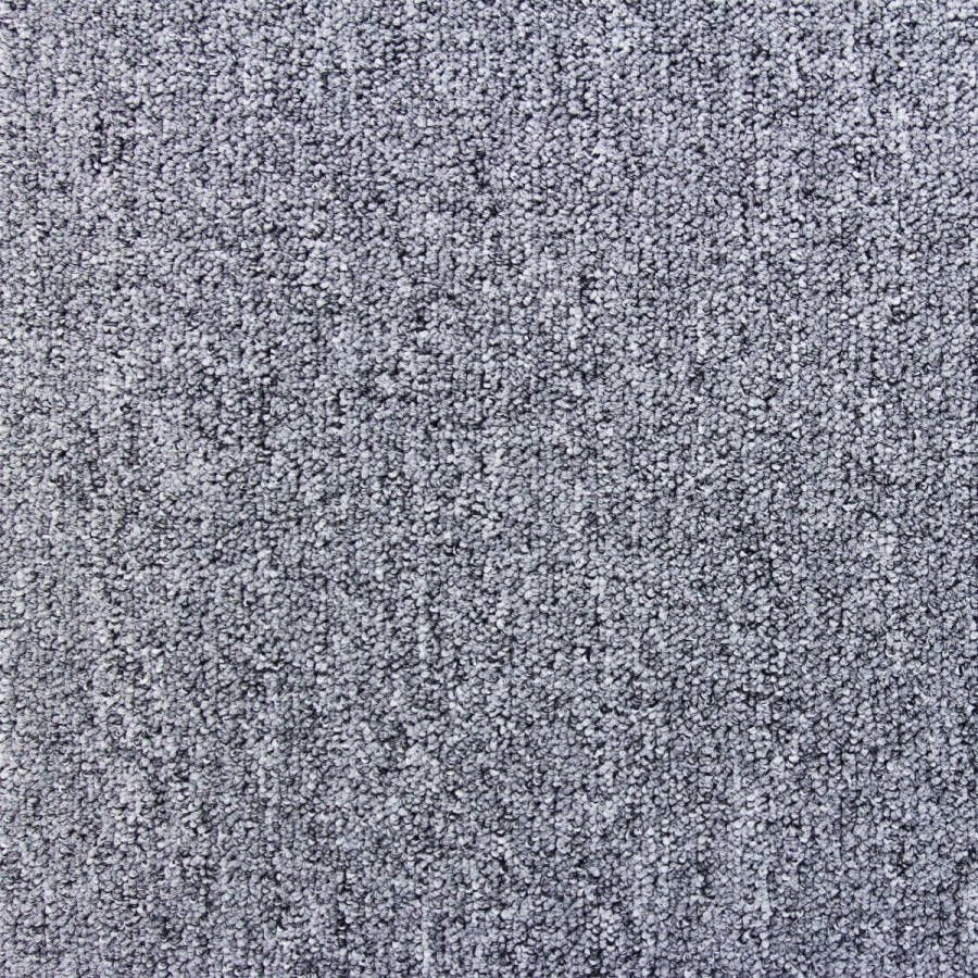 MonsterShop 40 x Tapijttegels Platina Grijs Vloerbedekking 50x50cm 5m2 Stevig geweven tapijt Makkelijk te plaatsen Makkelijk te reinigen
