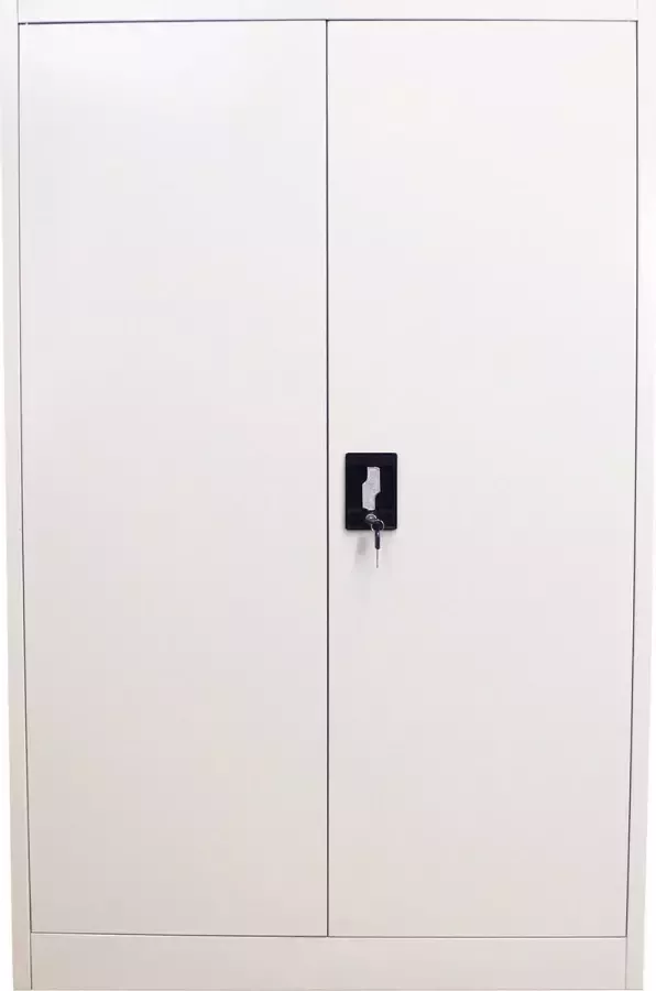 MonsterShop Archiefkast Metaal 90 x 40 x 140 cm 3 verstelbare legplanken GRATIS documenten opberger kantoorkast dossierkast draaideurkast