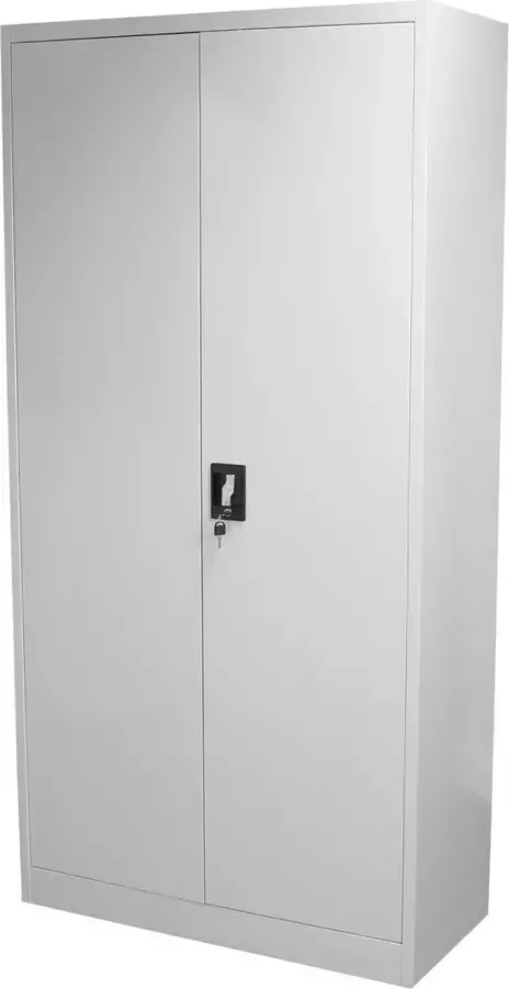 MonsterShop Archiefkast Metaal 90 x 40 x 180 cm 4 verstelbare legplanken GRATIS documenten opberger kantoorkast dossierkast draaideurkast