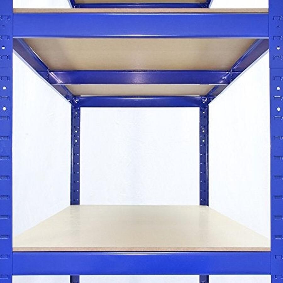 MonsterShop Monster Racking T-Rax Sterke Opbergrekken Blauw 120cm B 60cm D Set van 3