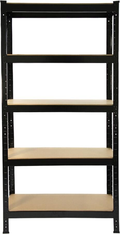 MonsterShop Monster Racking T-Rax Zware Opslagrekken Zwart 75cm B 30cm D Set van 2