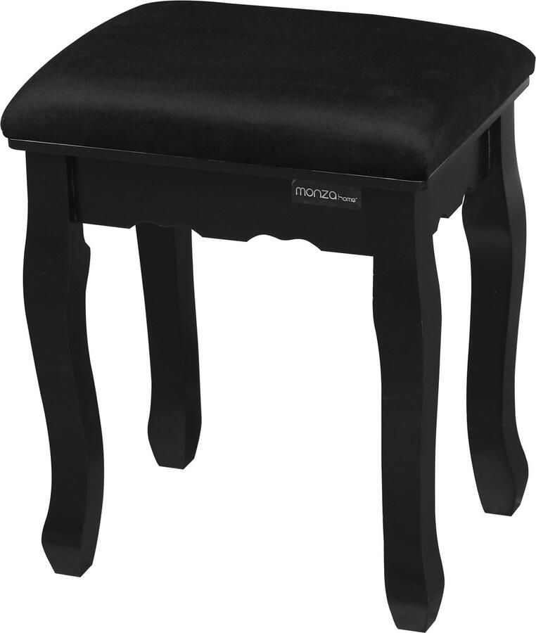 Monza Home Kaptafel Kruk Zwart – Massief Grenenhout – 130 kg Belastbaar