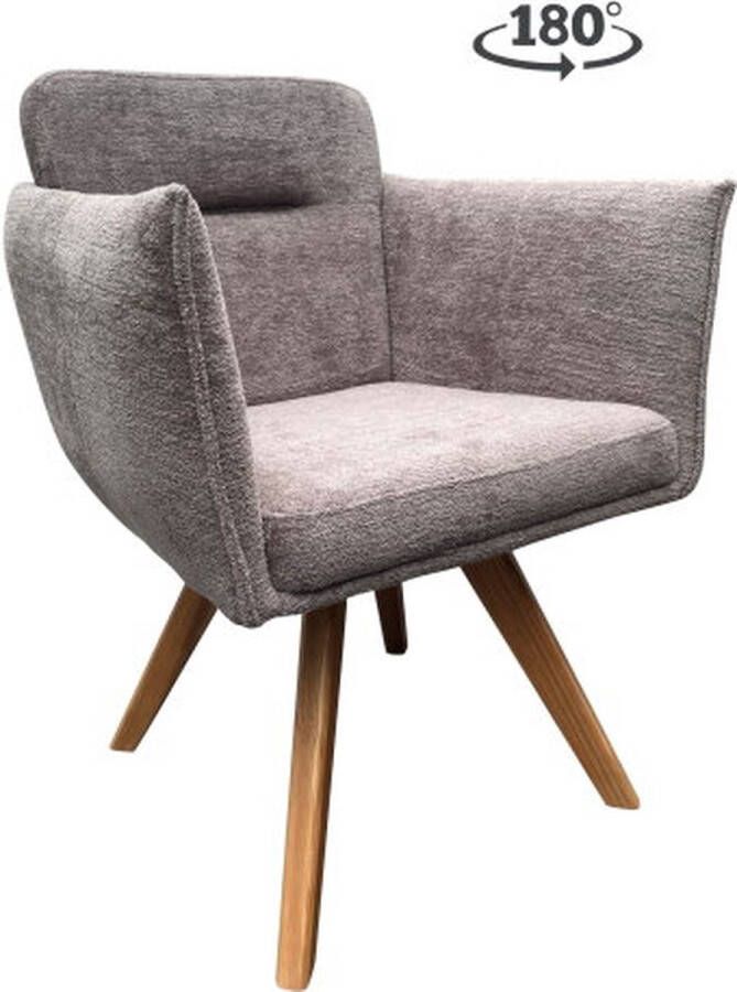 Moods Collection Eetkamerstoel Amsterdam Draaibaar houten onderstel Wood Sino Moods