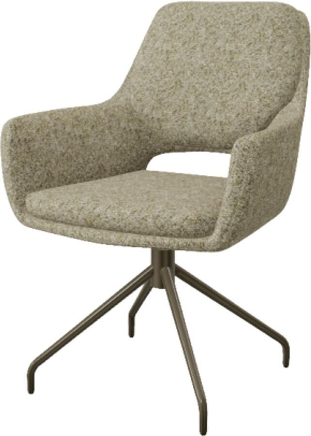 Moods Collection Eetkamerstoel Aarhus poot Atlas draaibaar Anodic brown be amazing nature 01