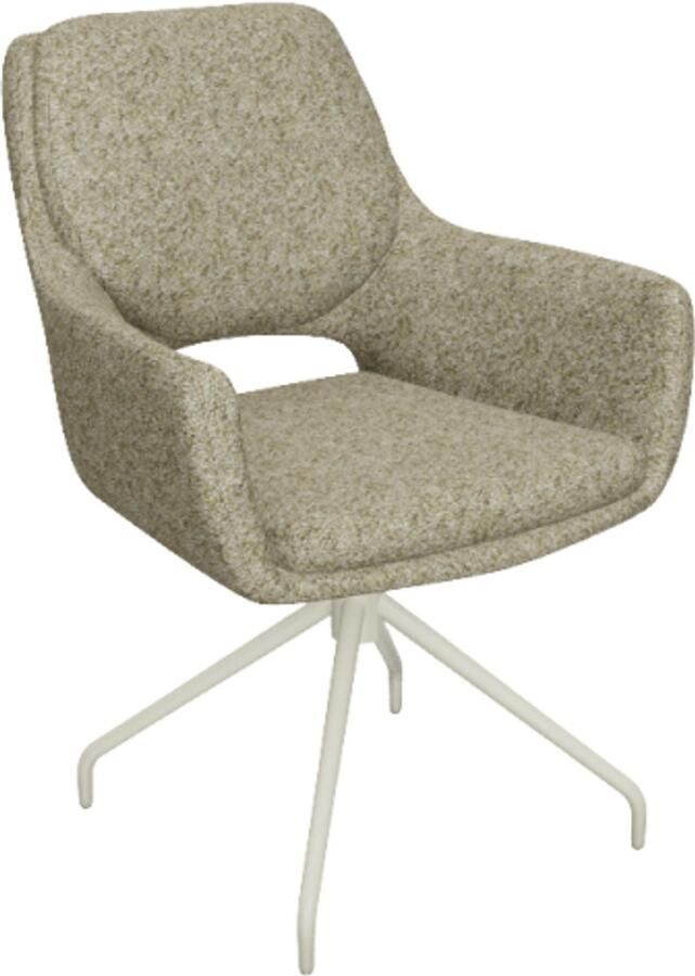 Moods Collection Eetkamerstoel Aarhus poot Atlas draaibaar beige be amazing nature 01 - Foto 2