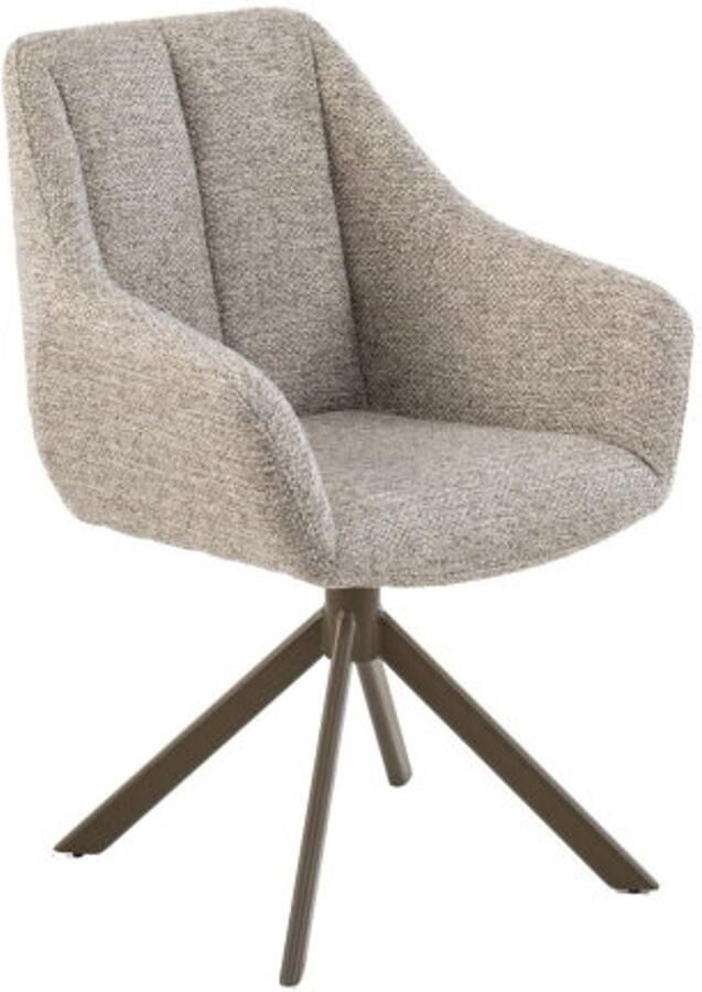 Moods Collection Eetkamerstoel Madrid poot Venus draaibaar Anodic brown Be great nature 01