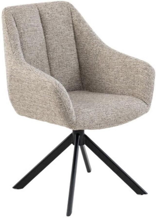 Moods Collection Eetkamerstoel Madrid poot Venus draaibaar zwart Be great nature 01