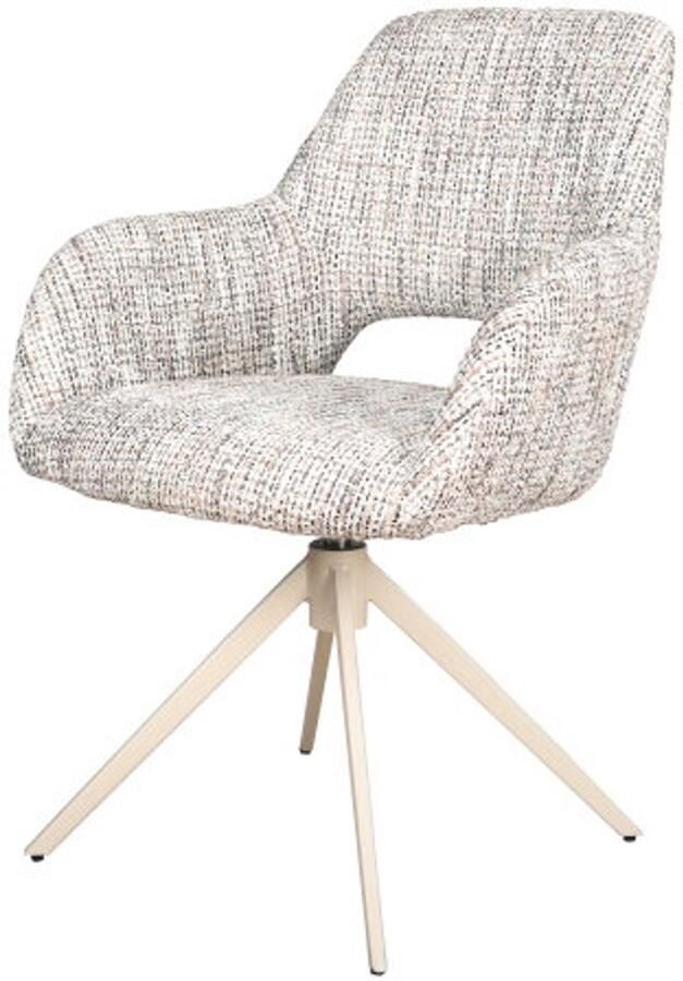 Moods Collection Eetkamerstoel Paris poot Moon draaibaar Beige Be Trendy nature 01