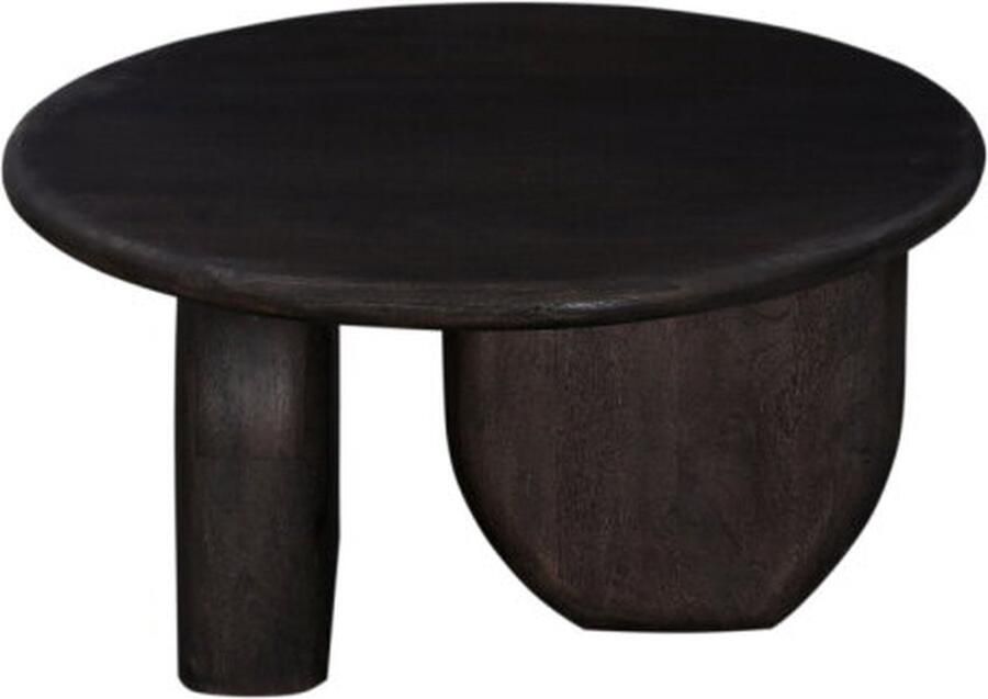 Moods Collection Salontafel Bokashi mangohout 70x70x35 cm walnoot