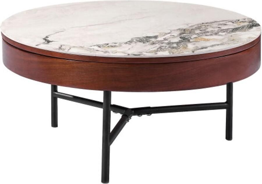 Moods Collection Bijzettafel Sintered stone pandora rond small 50x55 cm - Foto 2