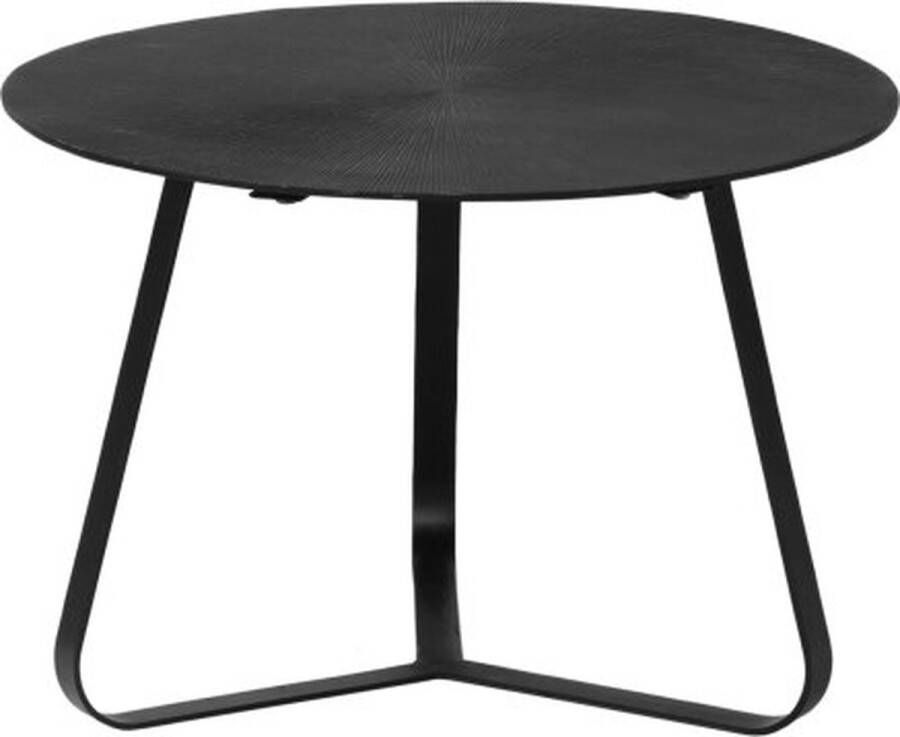 Moods Collection Salontafel Metaal Zwart Ribbel 59 59 41