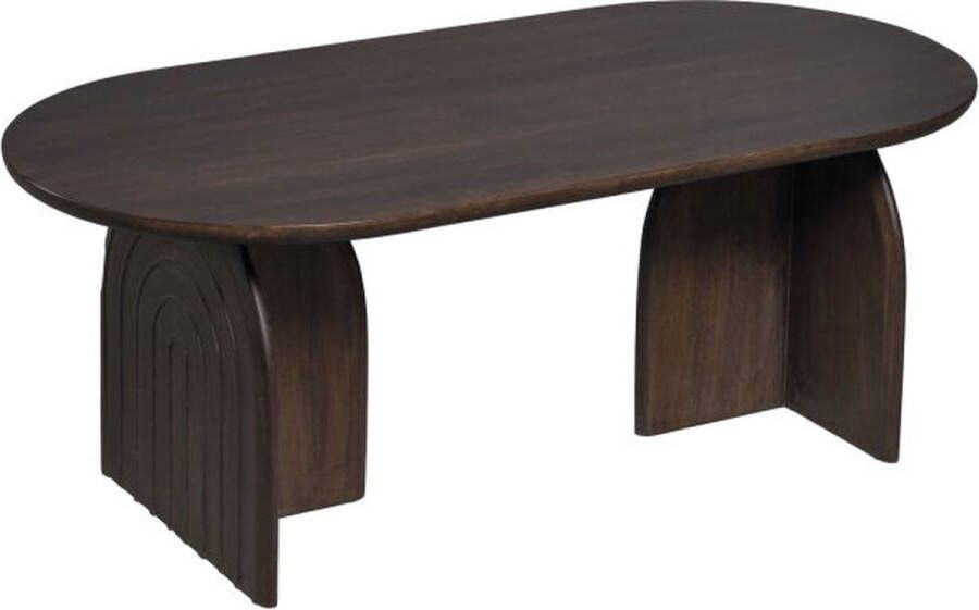 Moods Collection Salontafel Ovaal Rond Patroon Op Poten 120x60x45