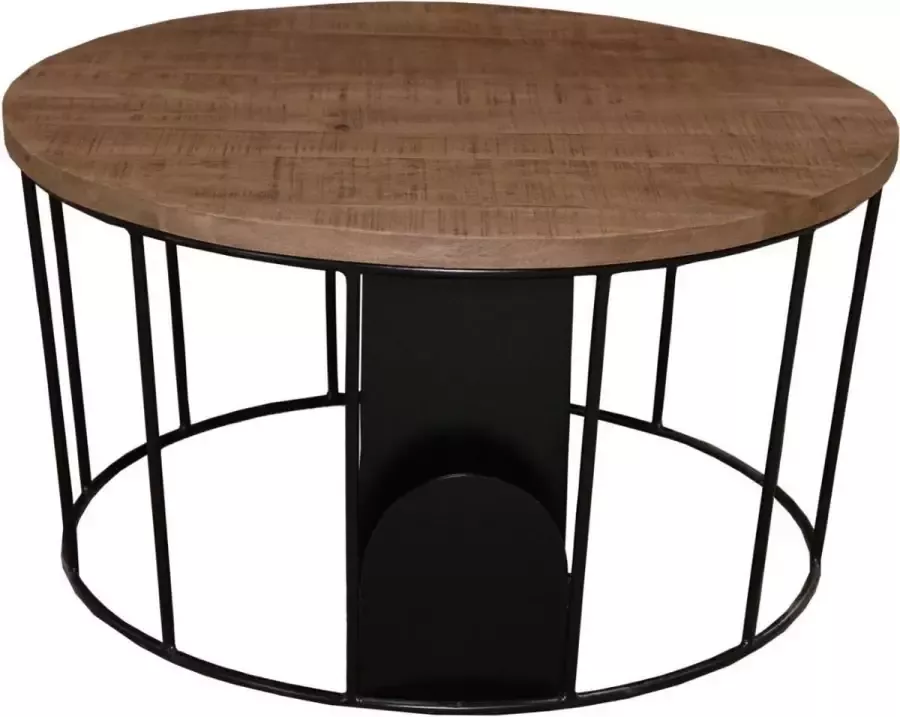 Moods Collection Table black and natural mangowood 70 70 35