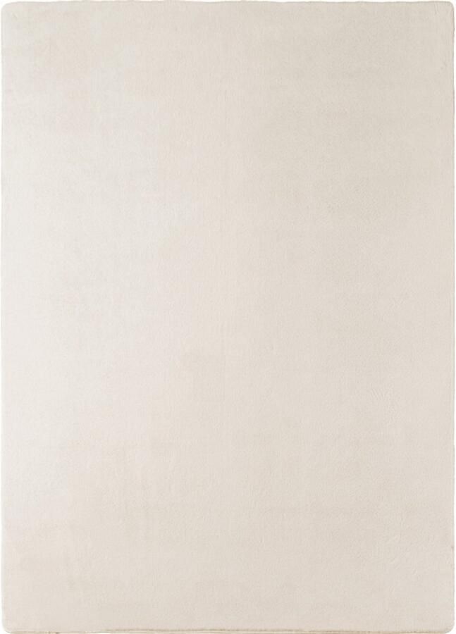 Moonay Home Antislip Vloerkleed Joy Creme 140 x 200 cm Effen Kleur Zacht - Foto 2