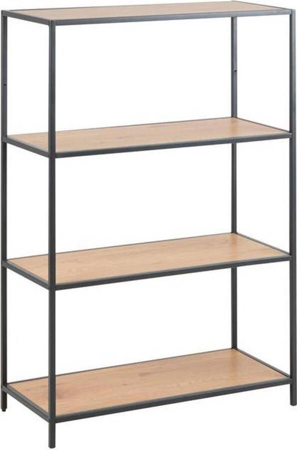 MOOS Seaford bookcase 2 shelves sonoma oak metal H114