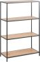 MOOS Seaford bookcase 2 shelves sonoma oak metal H114 - Thumbnail 2