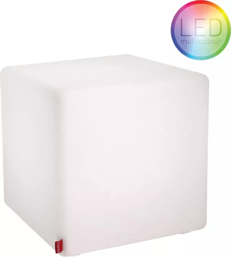 Moree Cube Outdoor Bijzettafel Met Multicolor LED Accu L44 X B44 Cm