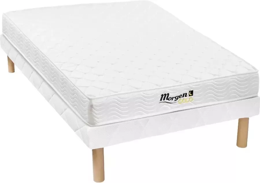 Vente-unique Set bedbodem + matras met veren WOLKENLOS van MORGENGOLD 90 x 190 cm L 190 cm x H 30 cm x D 90 cm - Foto 2