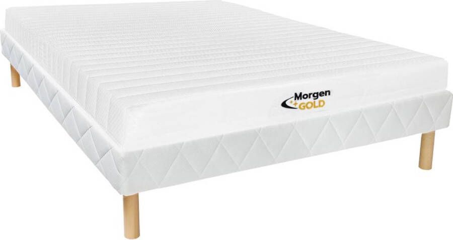 Vente-unique Set bedbodem + schuimmatras met 7 zones 30 kg STELO dikte 12 cm van MORGENGOLD 140 x 190 cm L 190 cm x H 30 cm x D 140 cm