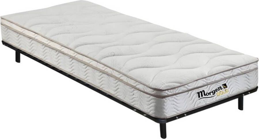 Vente-unique Set lattenbodem en matras met veren met 3 slaapzones en vormgeheugen WOLKENTANZ van MORGENGOLD 90 x 200 cm L 200 cm x H 25 cm x D 90 cm - Foto 2