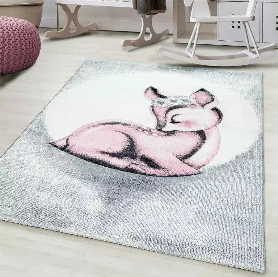 Morhane Bambi vloerkleed 120x170cm roze 0850